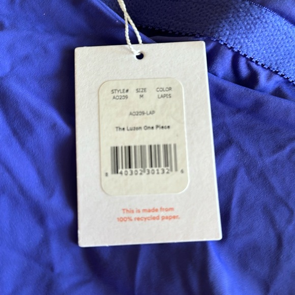 Andie Swim The Luzon One-Piece in Lapis - Picture 3 of 5